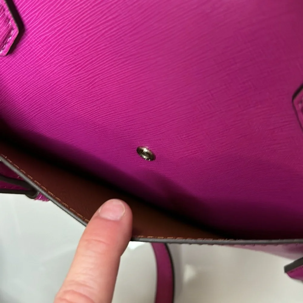 Michael Kors Greenwich fuchsia saffiano leather tote - Picture 8 of 12